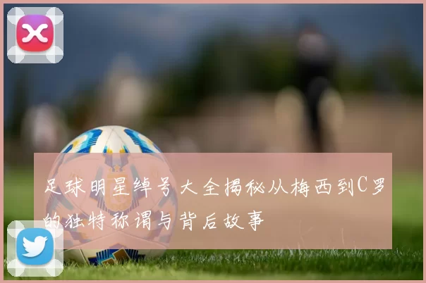 足球明星绰号大全揭秘从梅西到C罗的独特称谓与背后故事