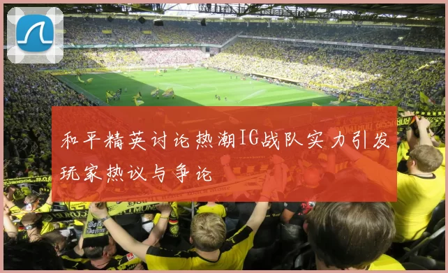 和平精英讨论热潮IG战队实力引发玩家热议与争论